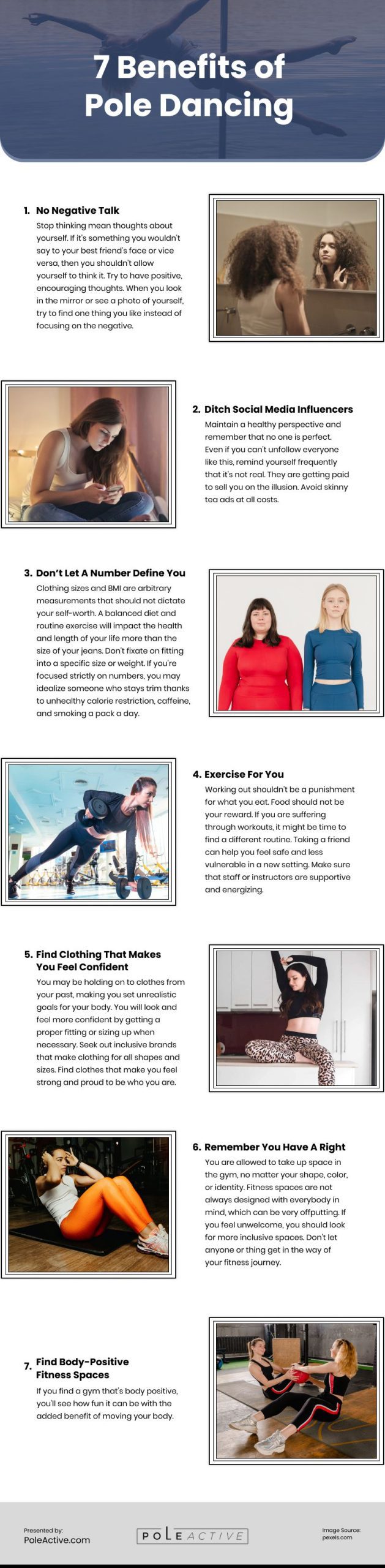 7 Benefits of Pole Dancing Infographic