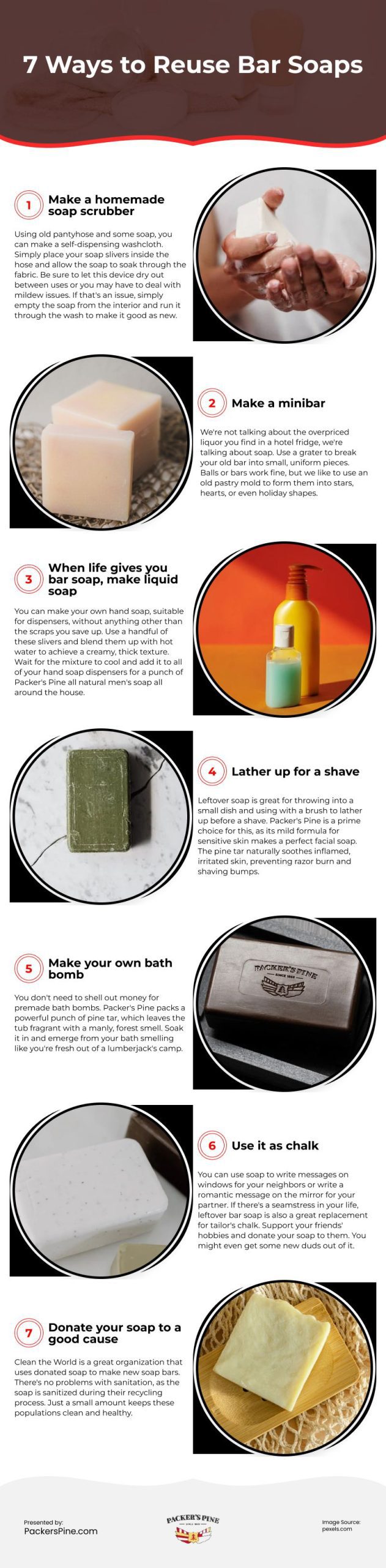 7 Ways to Reuse Bar Soaps Infographic