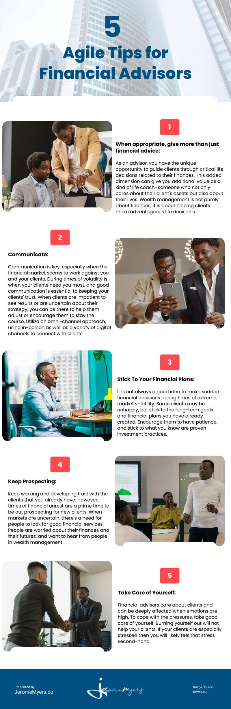 5 Agile Tips for Financial Advisors Infographic