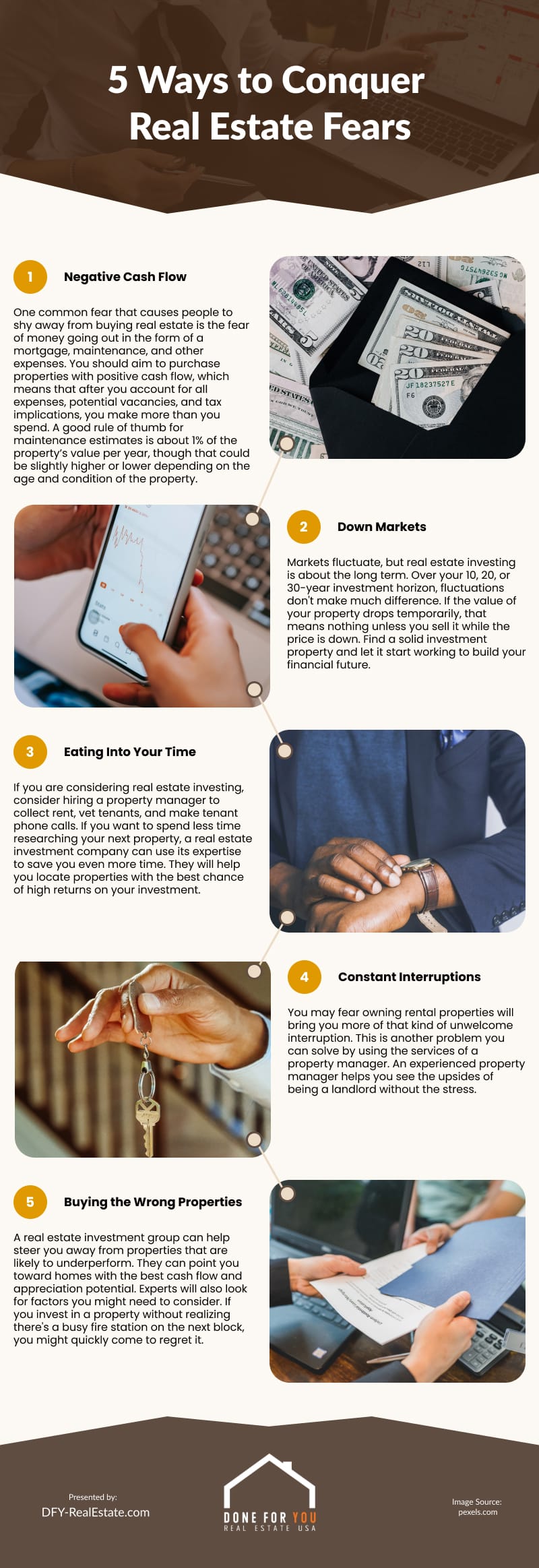 5 Ways to Conquer Real Estate Fears Infographic