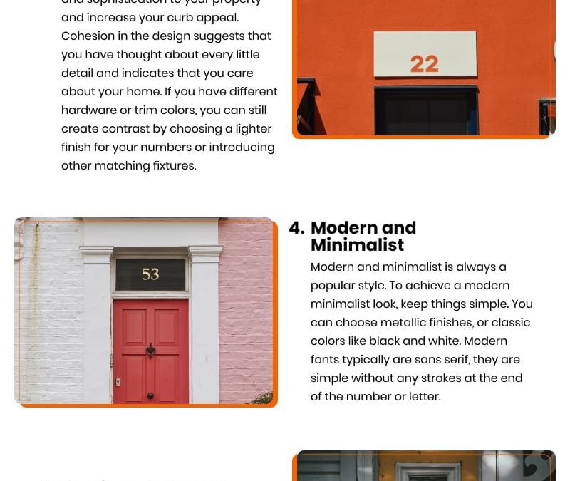 7 Groovy Styles for Your House Numbers