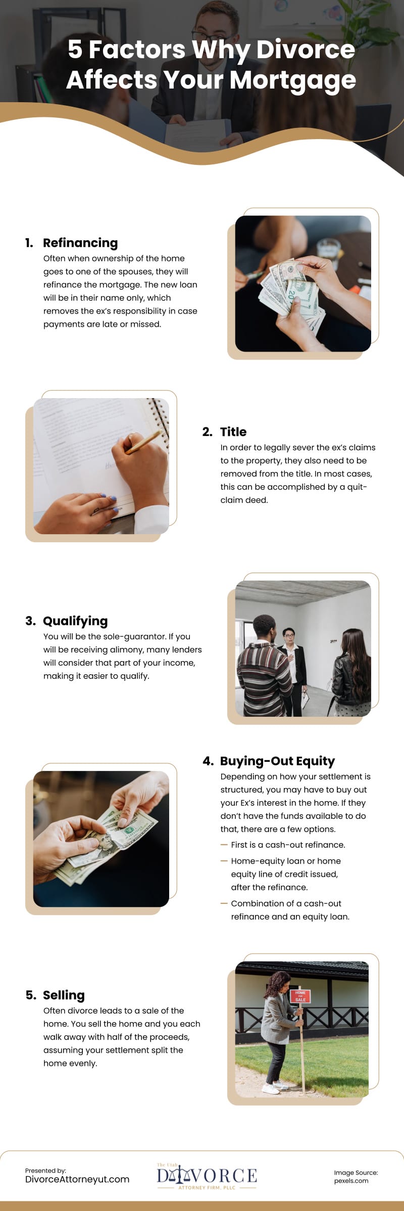 5 Factors Why Divorce Affects Your Mortgage Infographic