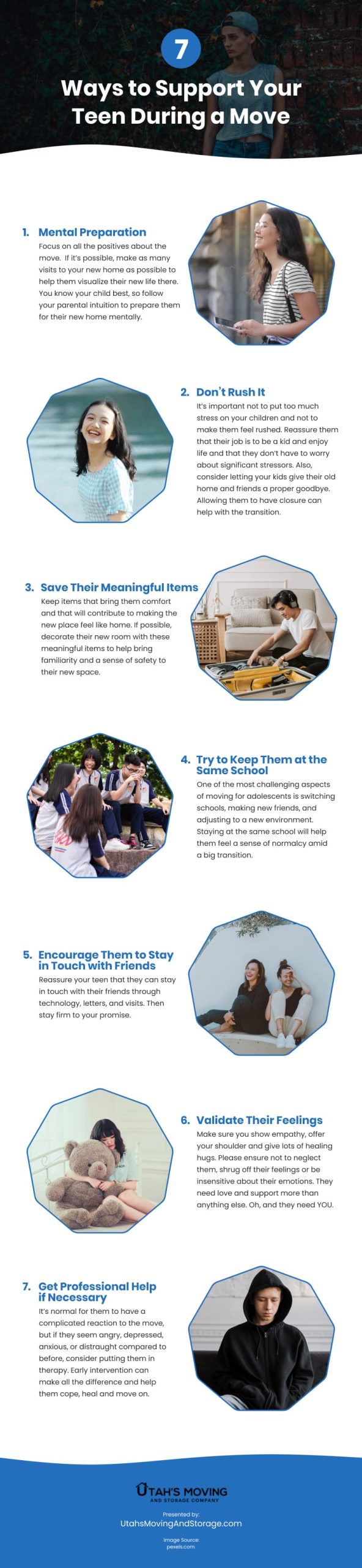 7 Ways to Support Your Teen During a Move Infographic