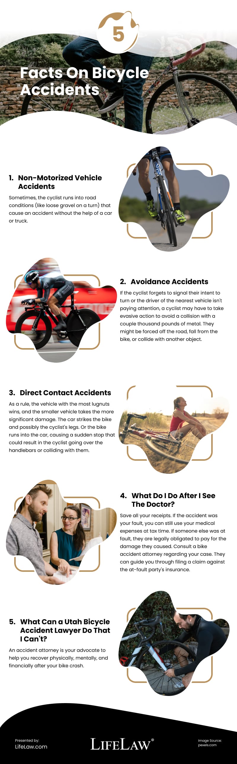 5 Facts On Bicycle Accidents Infographic