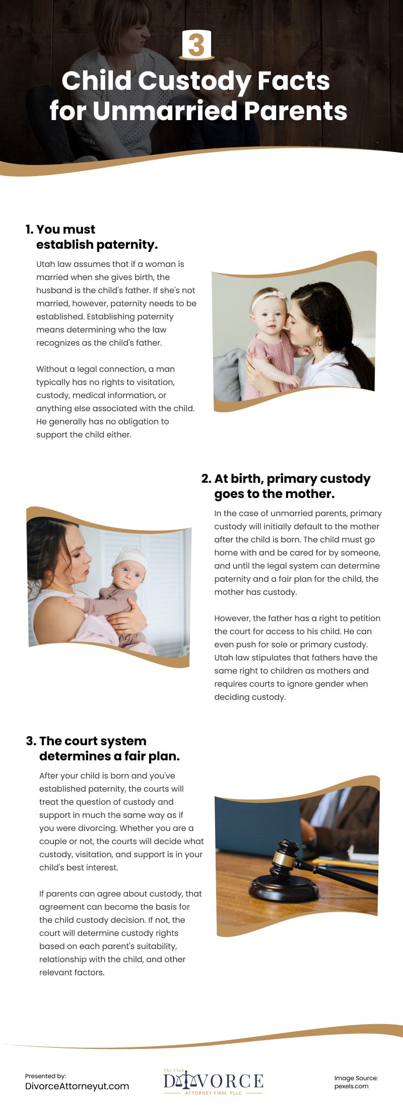 3 Child Custody Facts for Unmarried Parents Infograpic