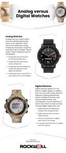 Analog versus Digital Watches Infographic