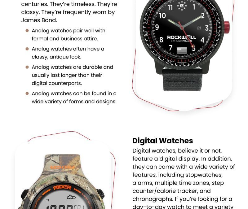 Analog versus Digital Watches