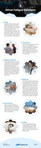 6 Driver Fatigue Solutions Infographic