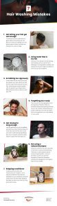 7 Hair Washing Mistakes Infographic