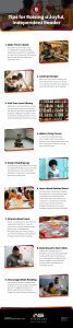 9 Tips for Raising a Joyful, Independent Reader Infographic