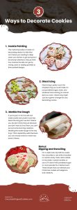3 Ways to Decorate Cookies Infographic