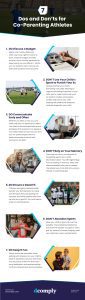 7 Dos and Don’ts for Co-Parenting Athletes Infographic