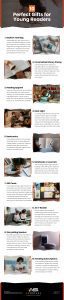 10 Perfect Gifts for Young Readers Infographic