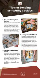 3 Tips for Sending Sympathy Cookies Infographic
