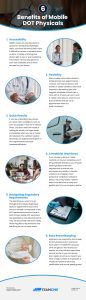 6 Benefits of Mobile DOT Physicals Infographic