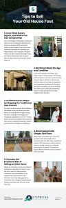 5 Tips to Sell Your Old House Fast Infographic