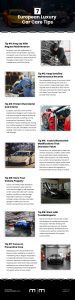 7 European Luxury Car Care Tips Infographic