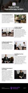 5 Risks of Free Hypnotherapy Scripts Infographic