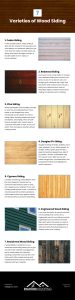 7 Varieties of Wood Siding Infographic