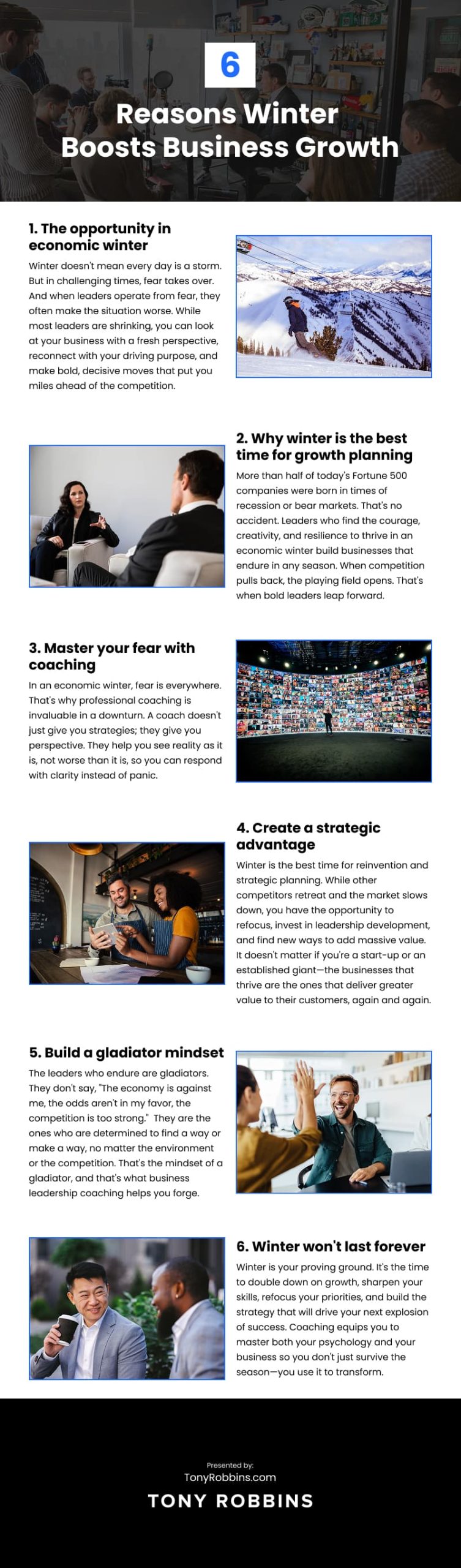 6 Reasons Winter Boosts Business Growth Infographic