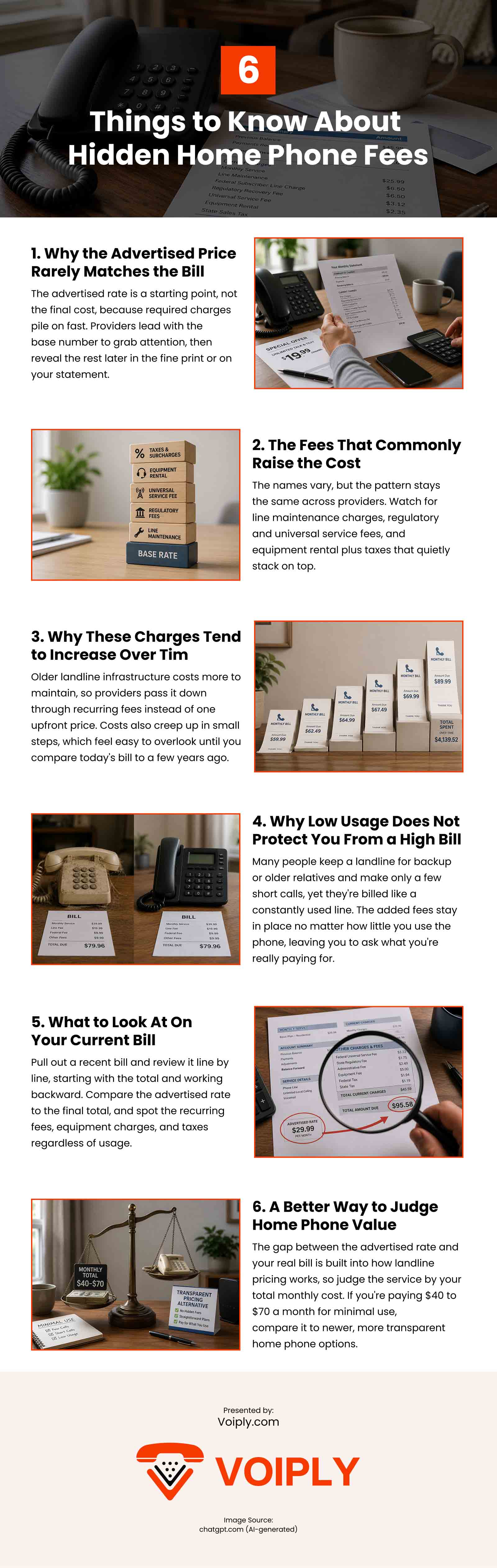 6 Things to Know About Hidden Home Phone Fees Infographic 6 Things to Know About Hidden Home Phone Fees Infographic
