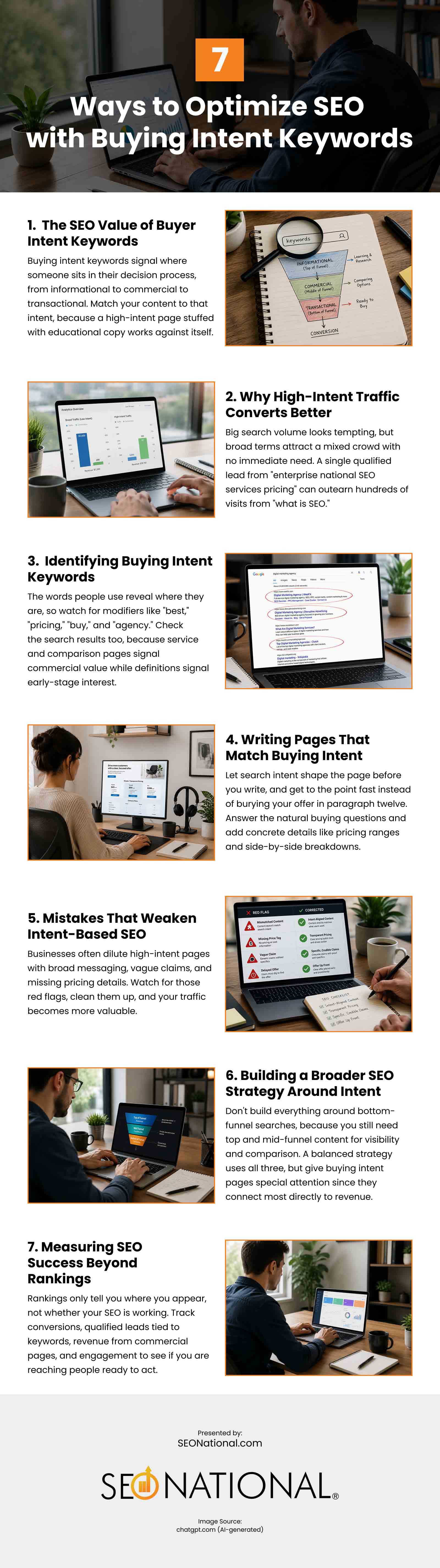 7 Ways to Optimize SEO with Buying Intent Keywords Infographic 7 Ways to Optimize SEO with Buying Intent Keywords Infographic