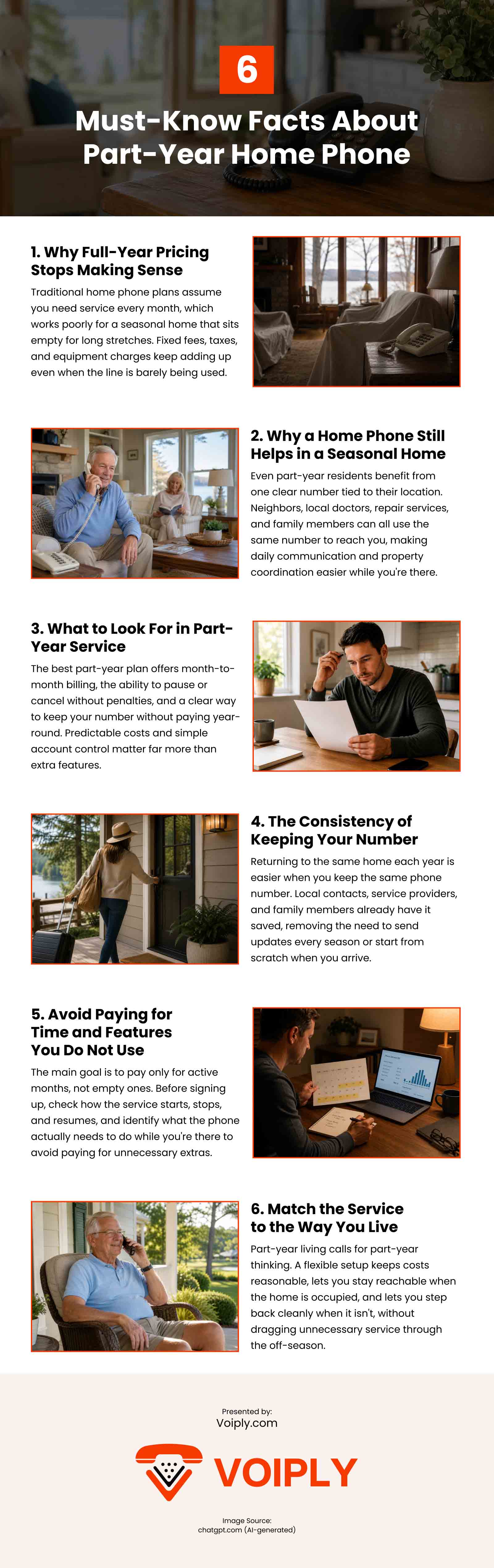 6 Must-Know Facts About Part-Year Home Phone Infographic 6 Must-Know Facts About Part-Year Home Phone Infographic
